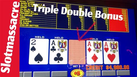video poker triple double bonus strategy